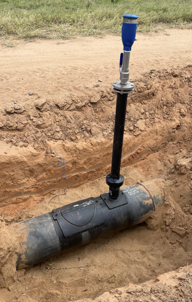 Air valve connection after repair