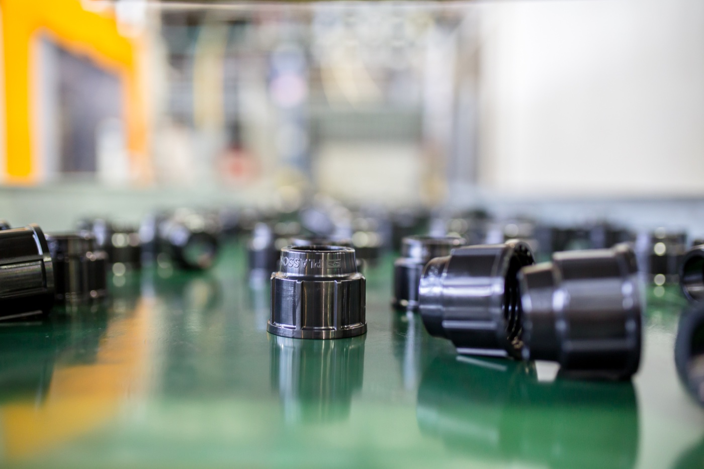 PLASSON polyethylene fittings on the production line