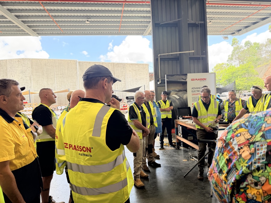 PLASSON Australia technical training session on site